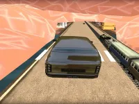 image Train vs Super Car Racing Game