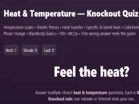 Physics: Heat Temperatuie Quiz