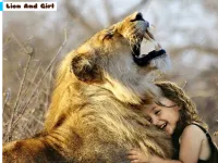 image Lion And Girl Jigsaw